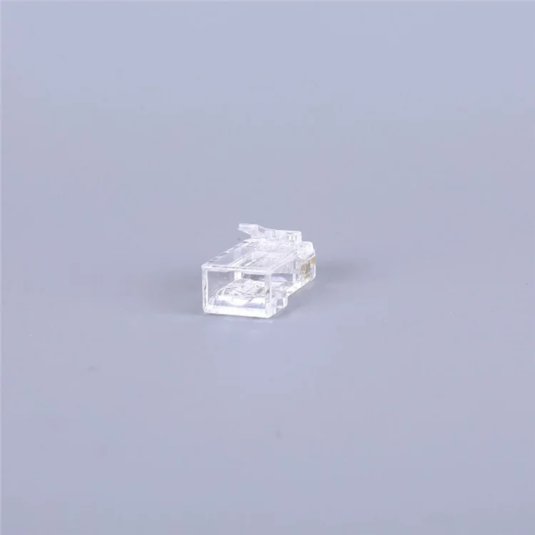 BAJEAL 100PCS RJ45 8P8C Cat6 Ends Cat 6 Crystal Connectors Heads Ethernet Cable Crimp Unshielded Pure Copper Gold-Plated Network Plugs