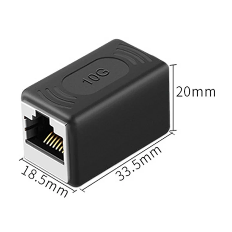 CABLECREATION CL0254 Cat6A Terminales de cable Ethernet Conectores de crimpado Cabezas chapadas en oro Enchufes de red RJ45