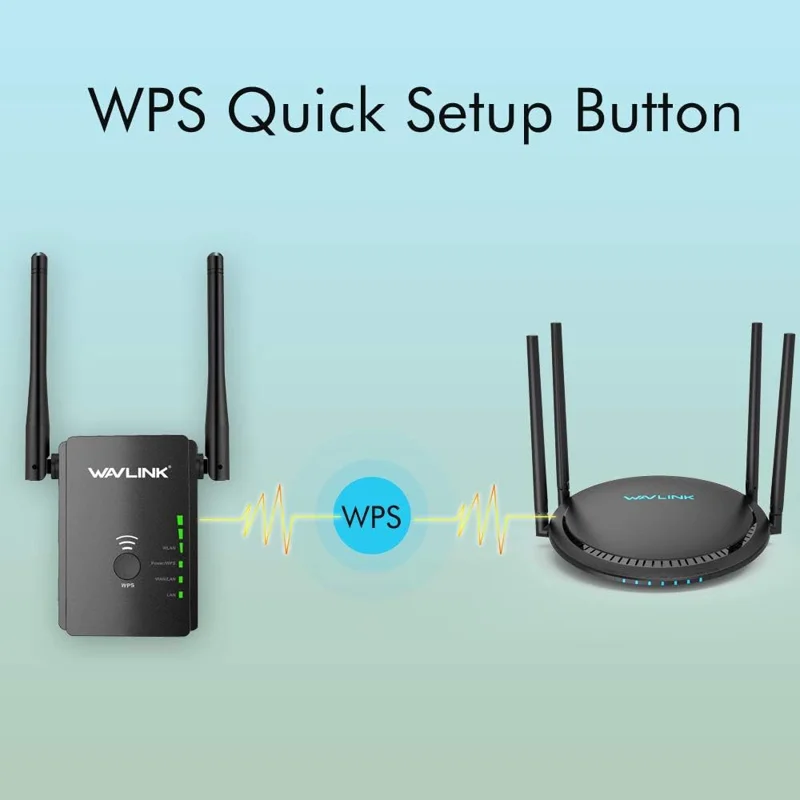 WAVLINK WS-WN578R2-B N300 WiFi Extender Home Wireless Router with 2 External Antennas - EU Plug