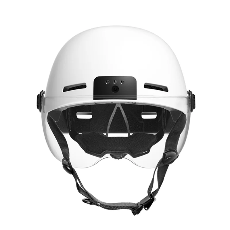 ANYTEK RAW2 Bicycle E-Bike Helmet Camera ABS+EPS Protection Helmet Integrated Video Recorder - White