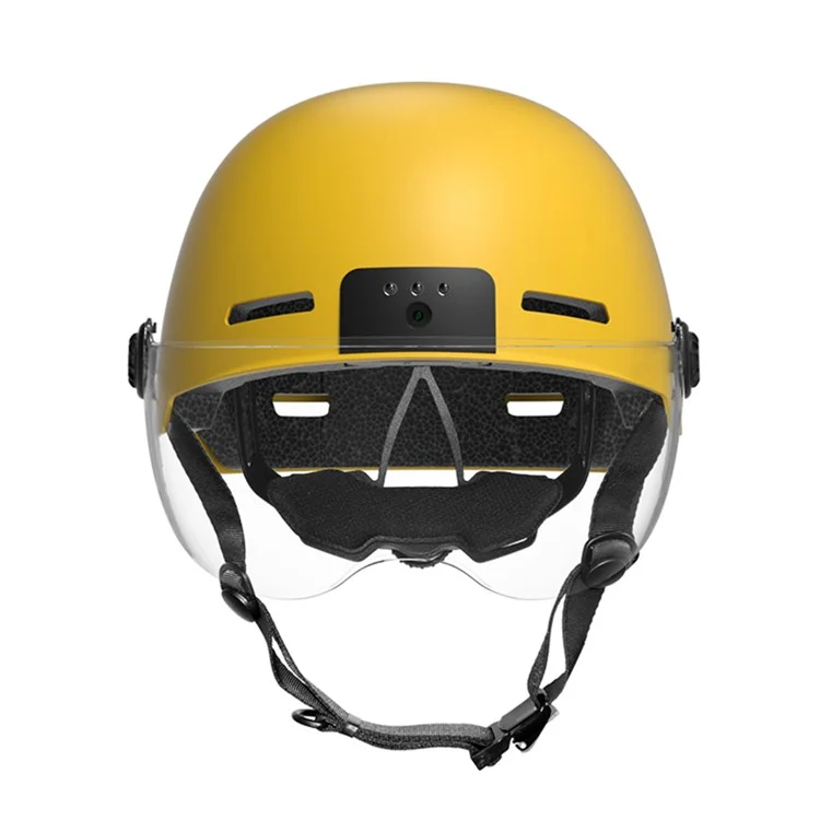 ANYTEK RAW2 Bicycle E-Bike Helmet Camera ABS+EPS Protection Helmet Integrated Video Recorder - Yellow