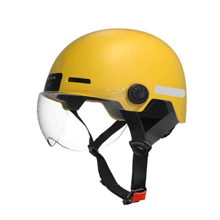ANYTEK RAW2 Bicycle E-Bike Helmet Camera ABS+EPS Protection Helmet Integrated Video Recorder - Yellow