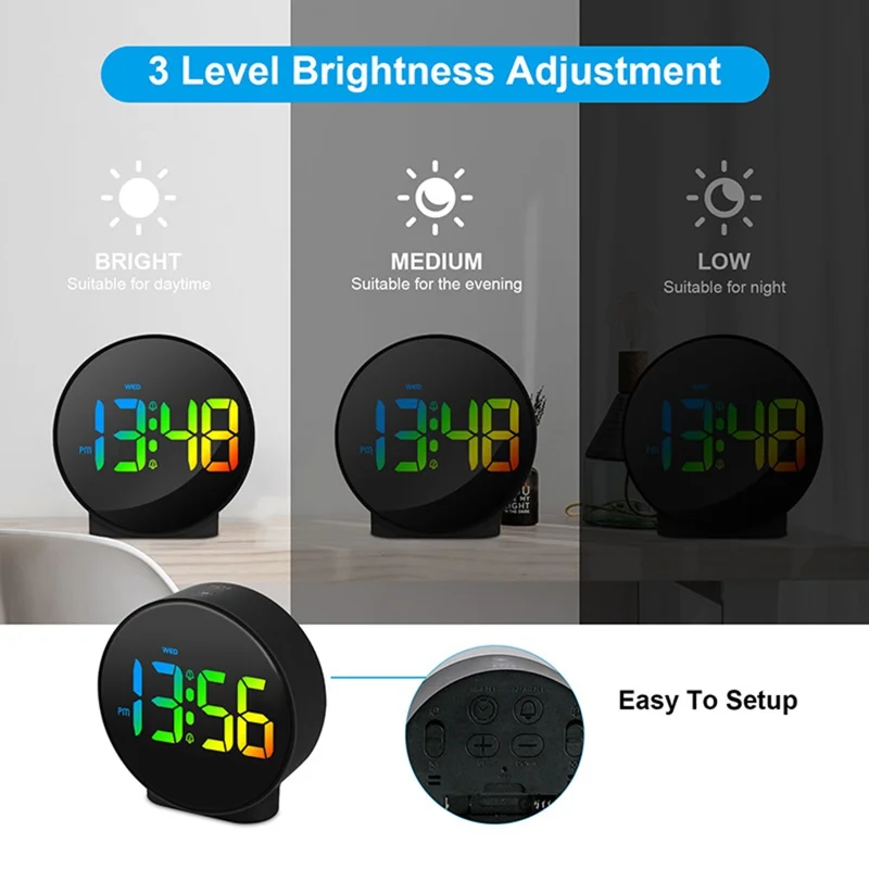 Multifonction WiFi Smart Camera Camera Baby Pet Monitor Pour la Sécurité à Domicile - Rond