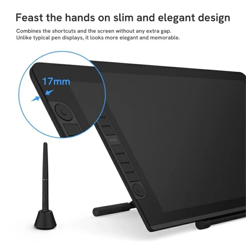 VEIKK VK2200 Pro 21.5-inch Digital Drawing Tablet 8192 Pressure Sensitivity Graphics Board - EU Plug