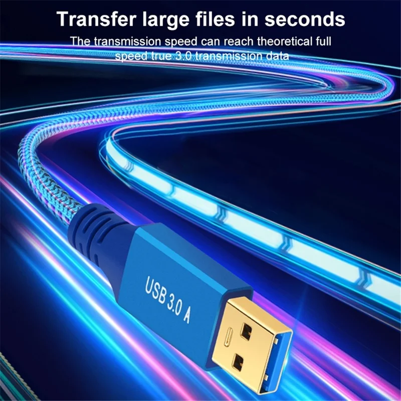 0.6m USB 3.0 Male to Female Extension Cable for Printer / Hard Disk Box / Set-Top Box