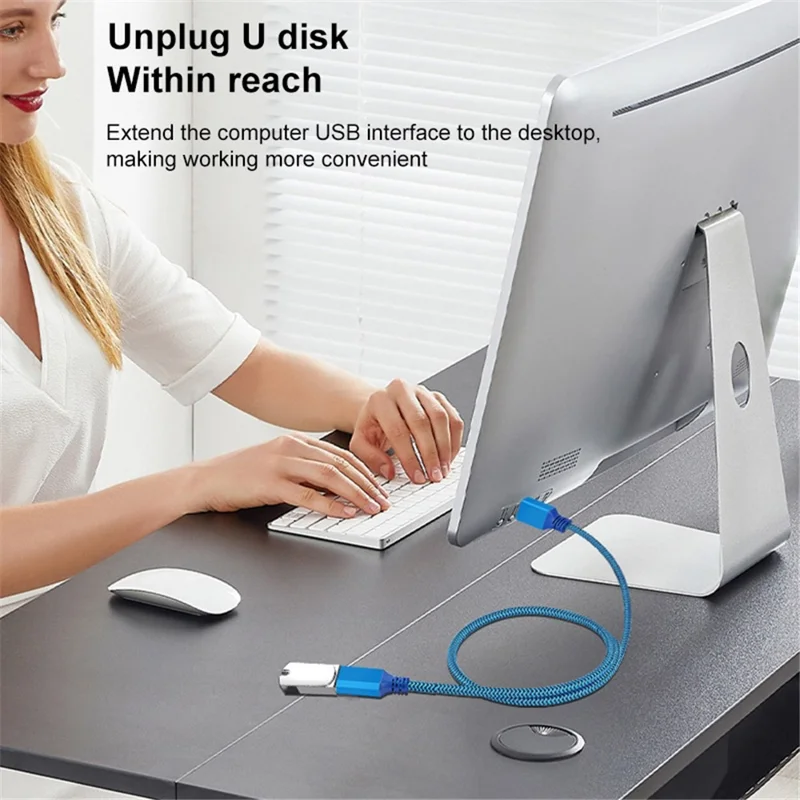 0.6m USB 3.0 Male to Female Extension Cable for Printer / Hard Disk Box / Set-Top Box