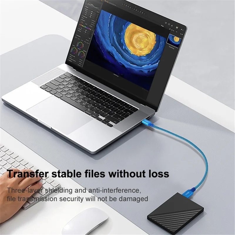 0.6m USB 3.0 Male to Male 3A Data Wire for Printer / Hard Disk Box / Set-Top Box Extension Cable