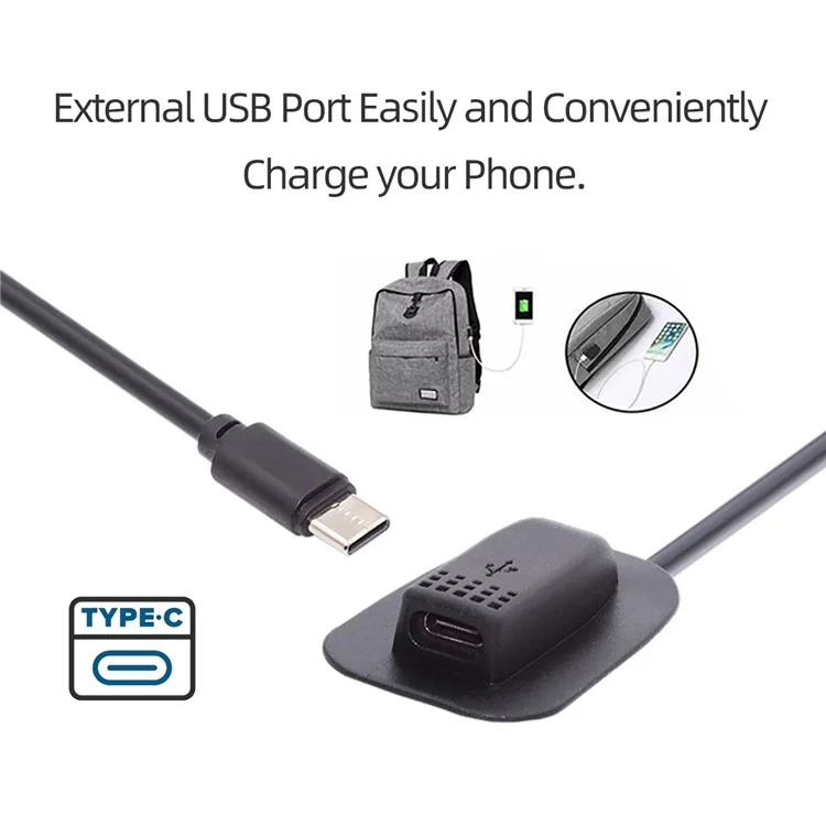 UC-172 USB-C 65W Type-C Male auf Female Verlängerungskabel für Outdoor-Reisen, Camping und Rucksack-Aufladung