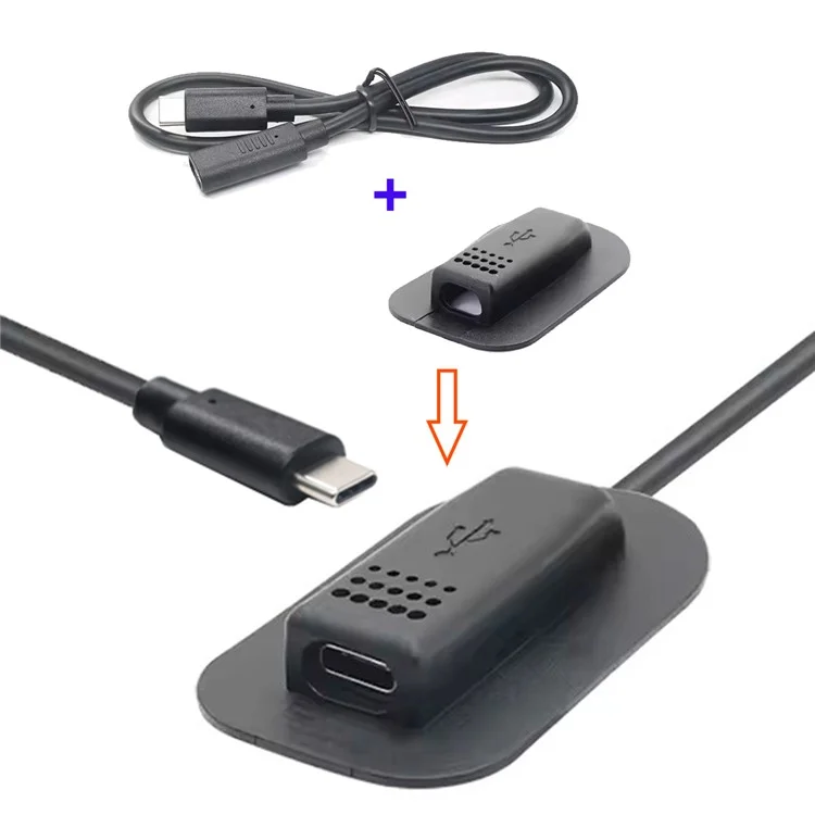 UC-172 USB-C 65W Type-C Male auf Female Verlängerungskabel für Outdoor-Reisen, Camping und Rucksack-Aufladung