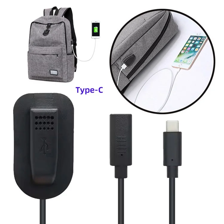 UC-172 USB-C 65W Type-C Male auf Female Verlängerungskabel für Outdoor-Reisen, Camping und Rucksack-Aufladung
