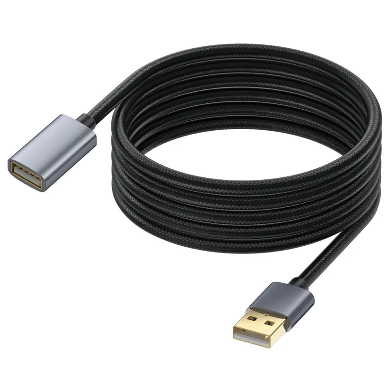 USB -verlängerungskabel 5m USB 2.0 Typ A Männlich Zum Frauen -extender -kabel Für Drucker, Tastatur, Maus, Flash -laufwerk