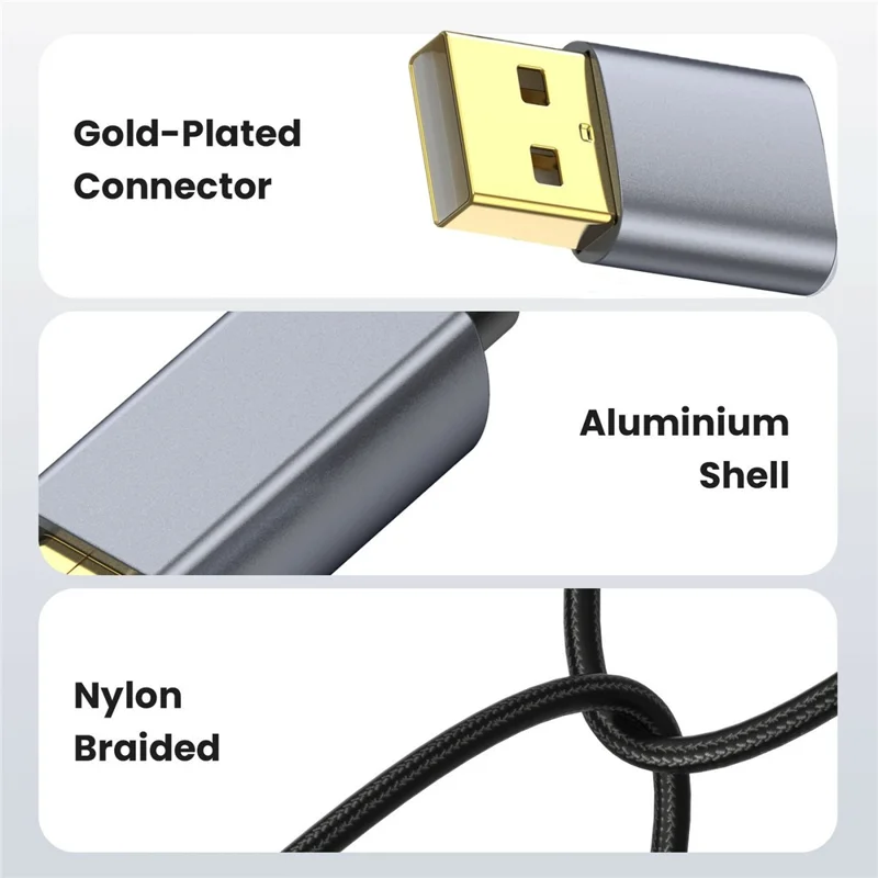 3m 480Mbps USB 2.0 Type A Male to Male Cable Extension Cord for Digital Camera Printer Scanner
