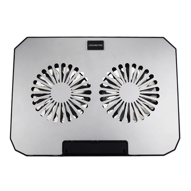N22 Adjustable Laptop Cooling Stand Phone Holder Portable Notebook Cooler with 2 USB Ports