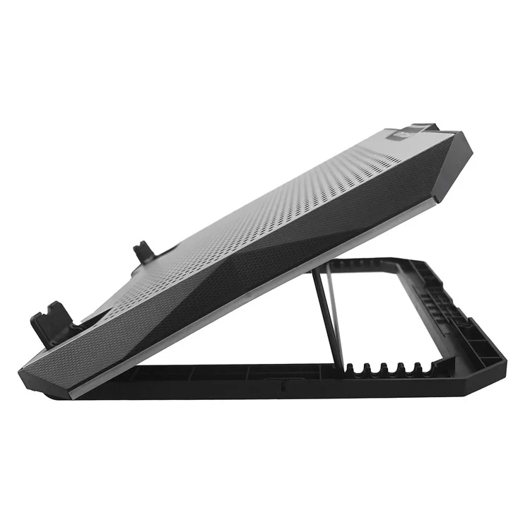 S605 RGB Light Laptop Cooling Pad Height Adjustable Gaming Notebook Cooler with Phone Holder