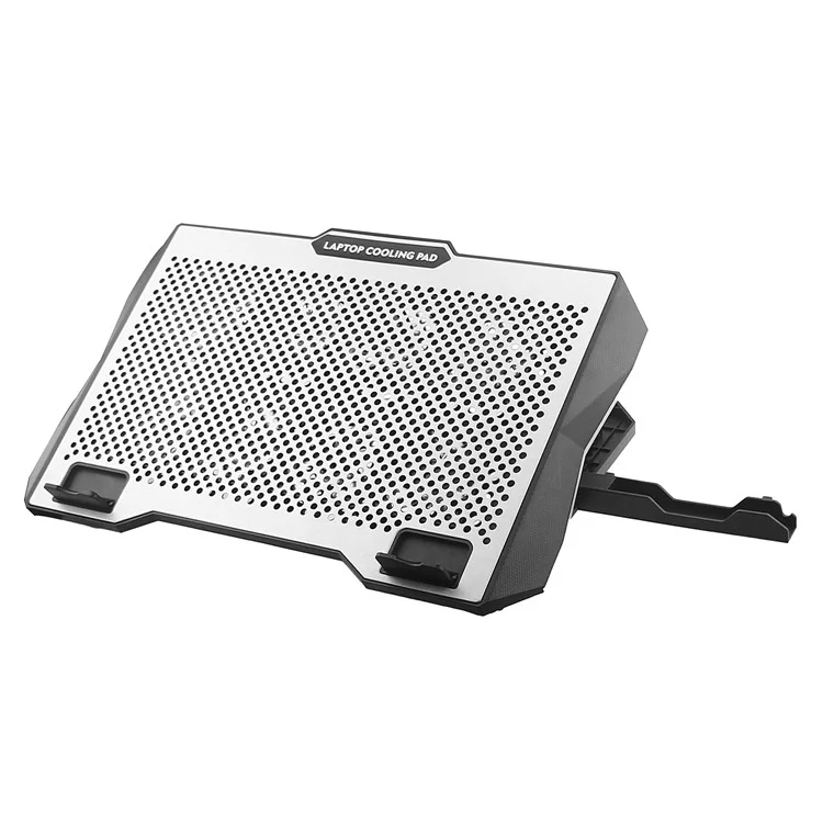 S608 RGB-Licht-Laptop-Kühler mit 8 Lüftern, höhenverstellbar, Notebook-Kühlpad mit Handyhalterung