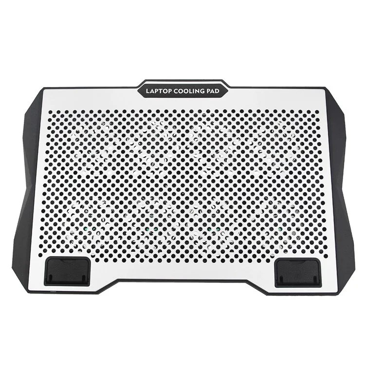 S608 RGB-Licht-Laptop-Kühler mit 8 Lüftern, höhenverstellbar, Notebook-Kühlpad mit Handyhalterung