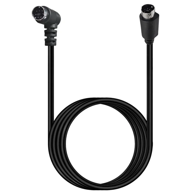 Câble S-Video Mini DIN 7 broches de 3 m, mâle droit vers mâle coudé, pour le transfert audio et vidéo