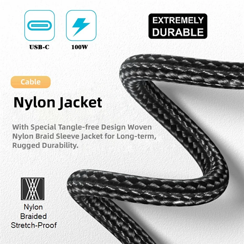 UC-110-6014MM 1.8m USB-C to DC 6.0x1.4x0.6mm PD 100W Fast Charge Cable for Laptop