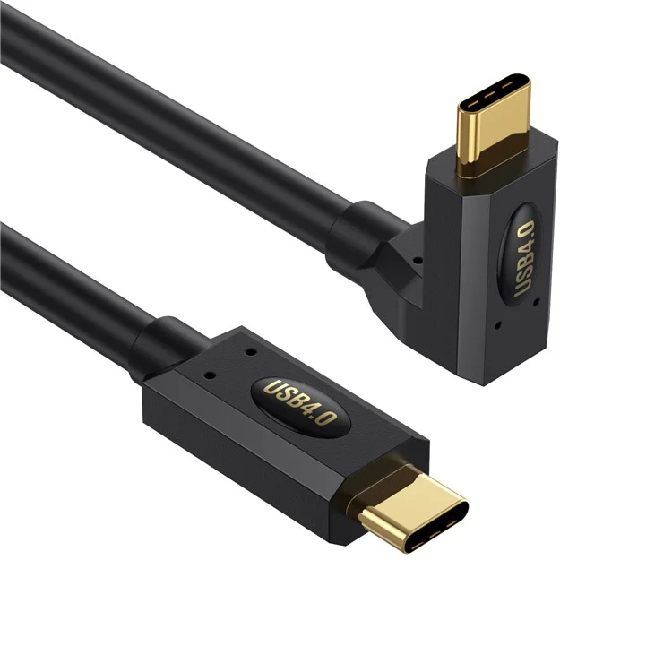1 m USB4 Typ-C Gerades zu rechtwinkliges Kabel Thunderbolt 40 Gbit/s PD 240 W Schnellladung 8K Video Kabel