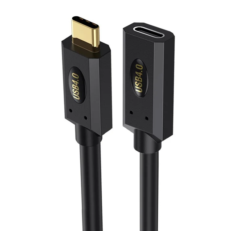 0,6 m USB 4.0 Typ-C Männlich zu Weiblich Verlängerungskabel 240 W 8K 40 Gbps Datenkabel für Macbook / Laptop / Tablet