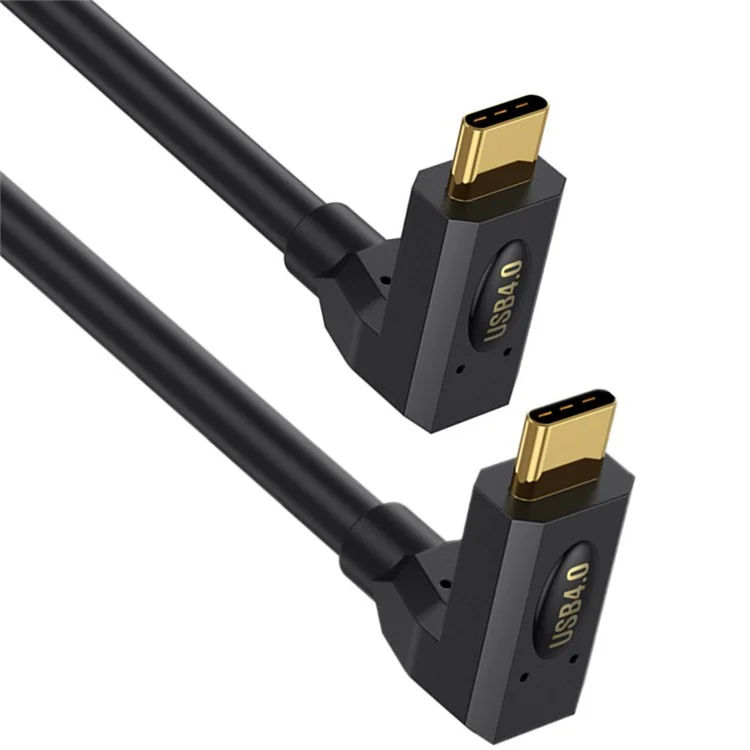 1m USB4 Typ-C Winkel-zu-Winkel-Kabel Thunderbolt 40 Gbit/s 8K Display PD 240W Schnellladefaser