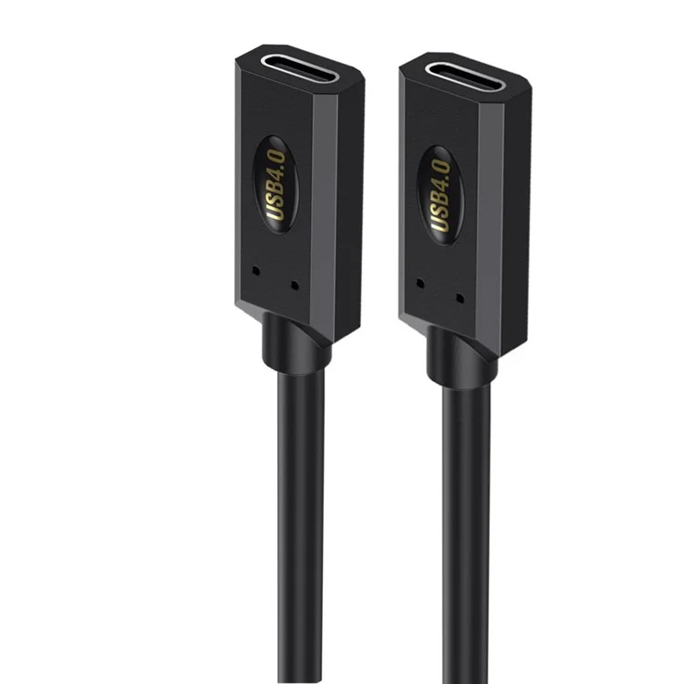 0,6 m USB 4.0 Typ-C Buchse zu Buchse Verlängerungskabel 240 W 8K 40 Gbit/s Schnellladekabel für Laptops / Smartphones