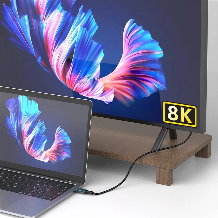 ONTEN 0,15m OTN-CC203 Cabo USB4 40Gbps PD 100W Carregamento Cabo de Vídeo e Dados de Função Completa