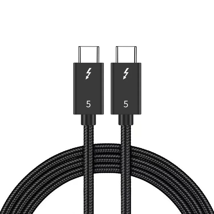 1.5m 80Gbps Ultra-Fast Thunderbolt 5 USB Type-C Cable Supports 8K 60Hz Display PD 240W Charging Power