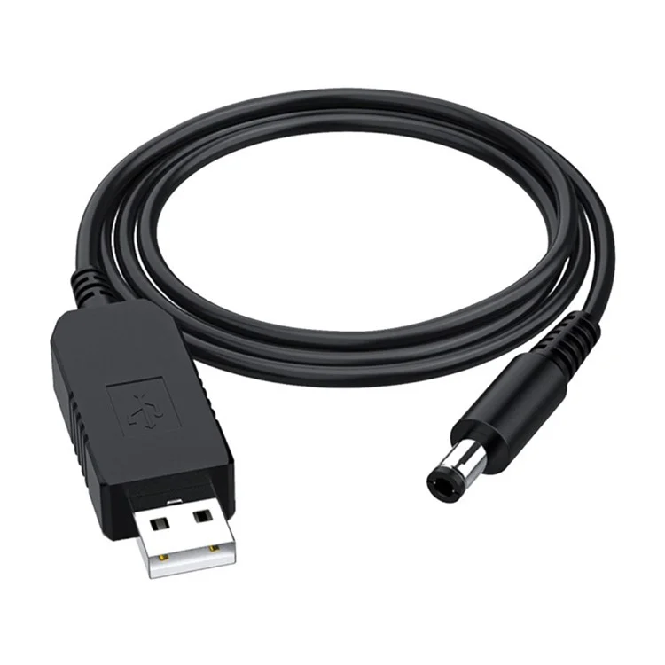 USB to DC 5V / 9V / 12V Step Up Converter Cable Multi-Function Voltage Conversion Cord with 8 Adapter Plugs - 12V Cable