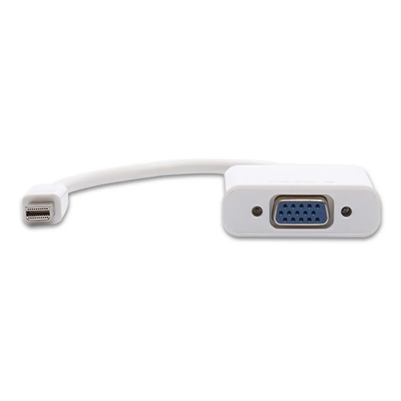 Mini DisplayPort zu VGA Adapter für MacBook Pro / Air / iMac an Monitore Projektoren TVs - Weiß