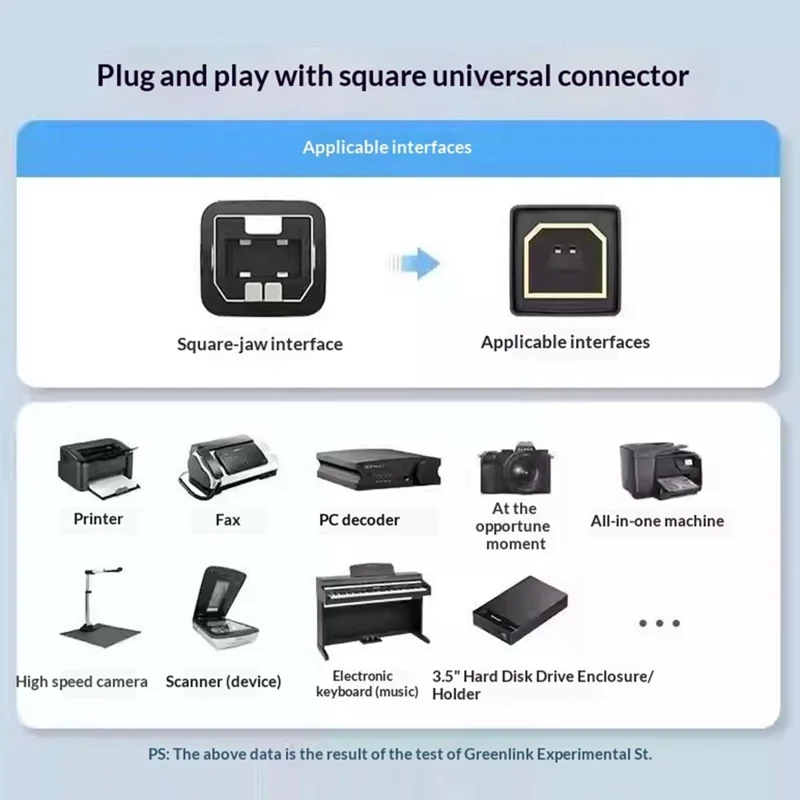 كابل يو جرين US370 80805 بطول 1 متر من يو إس بي-C إلى يو إس بي-B 2.0 مزود بغطاء مضفر، كابل طابعة متوافق مع إبسون / ماك بوك برو / إتش بي / كانون / سامسونج