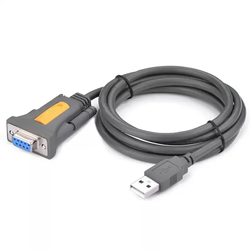 UGREEN 20201 1,5 m câble adaptateur série USB vers RS232, convertisseur USB-A vers DB9 femelle 9 broches pour imprimante / routeur / scanner