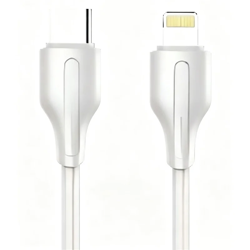LDNIO LC121-I 2m USB-C to iP (5-14) Cable 30W PD  /  QC Fast Charging Data Cable for iPhone iPad - White