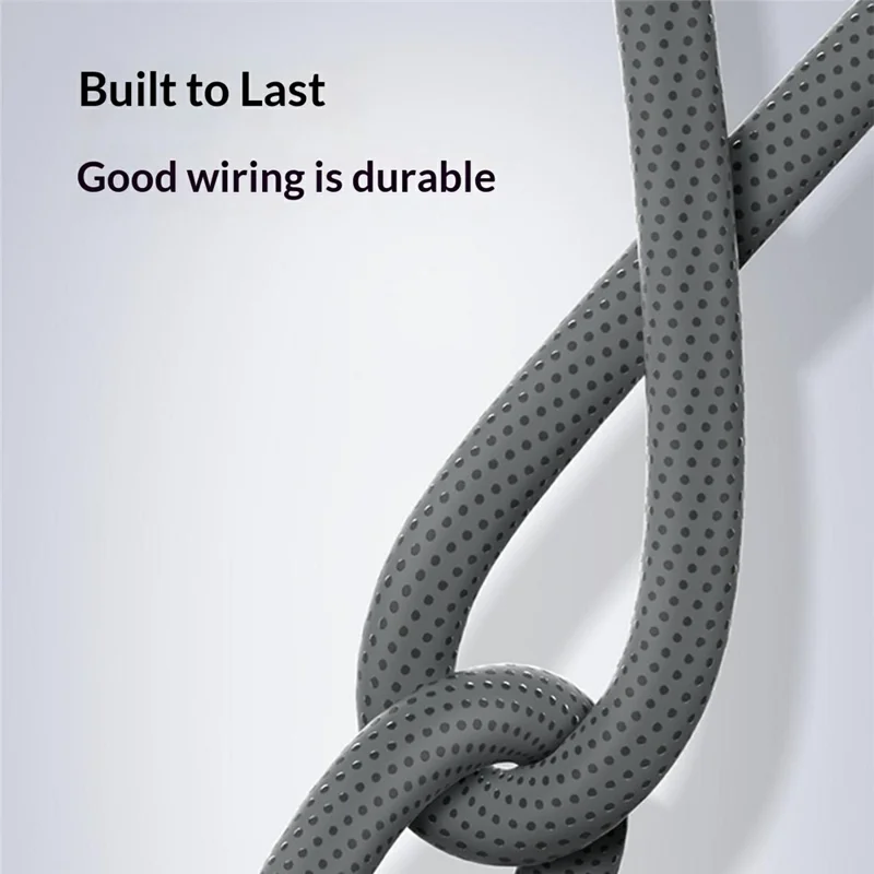 LDNIO LC442i 2m Type-C to Lightning Cable 30W PD Fast Charging Braided Data Cable for iPhone iPad - Grey