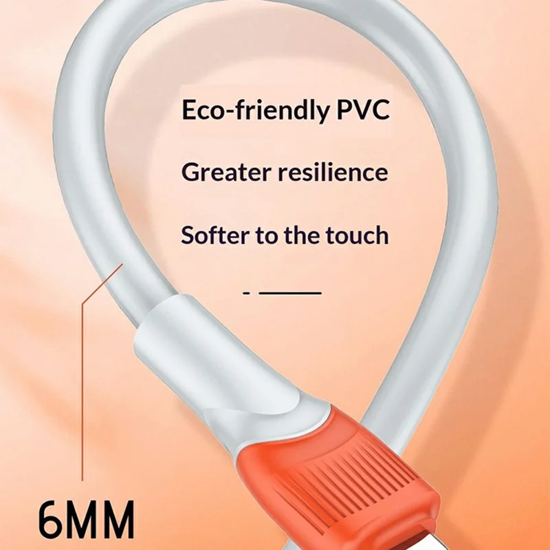 LDNIO LC601C 1m 100W Super Fast Charging Cable Type-C to Type-C Braided Data Cable for Phones Laptops - Orange
