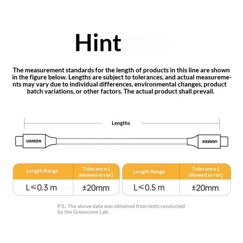 UGREEN US130 50cm USB 3.0 Type-A to Micro-B Adapter Cable 5Gbps 3A for External Hard Drive - Black