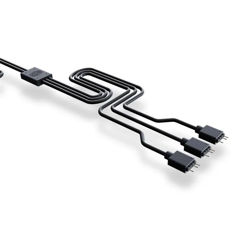 Cable de Conexión Argb de Coolermaster 3-in-1 50 cm RGB Cable 5V Cable Adaptador de 3 Pines Para Ventiladores de Enfriamiento, Tiras LED
