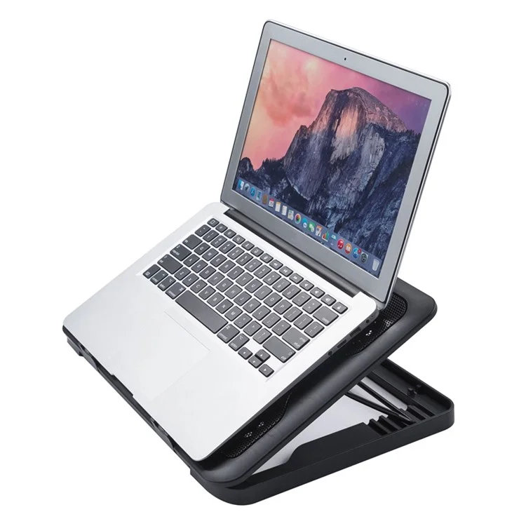 N137 Desktop 5 Cooling Fan Notebook Computer Cooling Pad Laptop Cooler mit verstellbarer Standhalterungsfunktion für Gaming und Arbeit