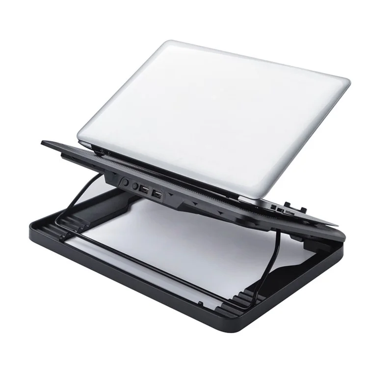 N137 Desktop 5 Cooling Fan Notebook Computer Cooling Pad Laptop Cooler mit verstellbarer Standhalterungsfunktion für Gaming und Arbeit