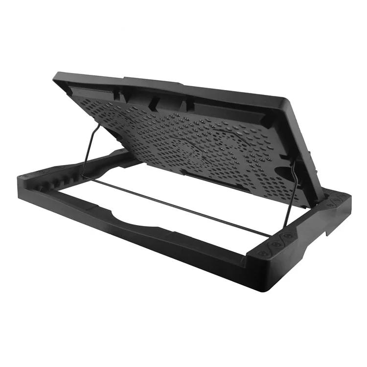 S300 3-Lüfter Laptop Kühler Ständer Desktop Einstellbare Windgeschwindigkeit Notebook Lüfter Kühler - Blaues Licht