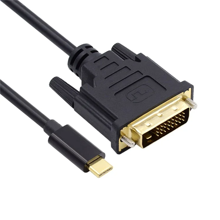Cavo monitor maschio da USB 3.1 Type C USB-C a DVI 1080P da 1,8 m per laptop