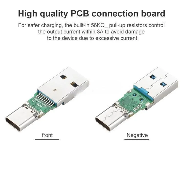 USB Type-C Female to USB3.0 Male Adapter Aluminum Alloy Shell Portable Mini USB Converter