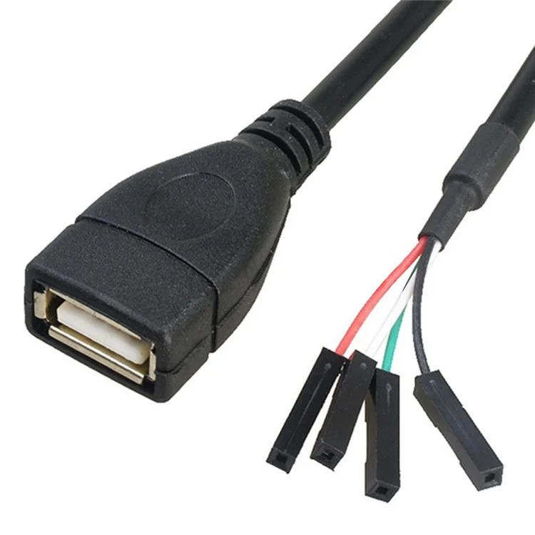 JUNSUNMAY Cavo adattatore da 0,3 m USB 2.0 tipo A a Dupont femmina