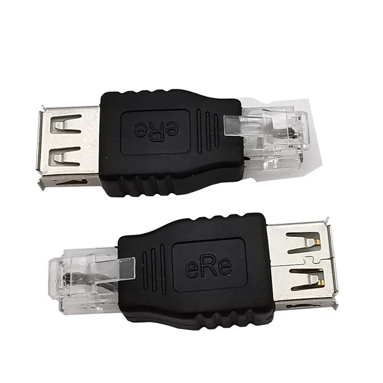 JUNSUNMAY USB A Female to RJ11 6P2C Adapter Mini Converter (NOT for RJ9 Handset Port)