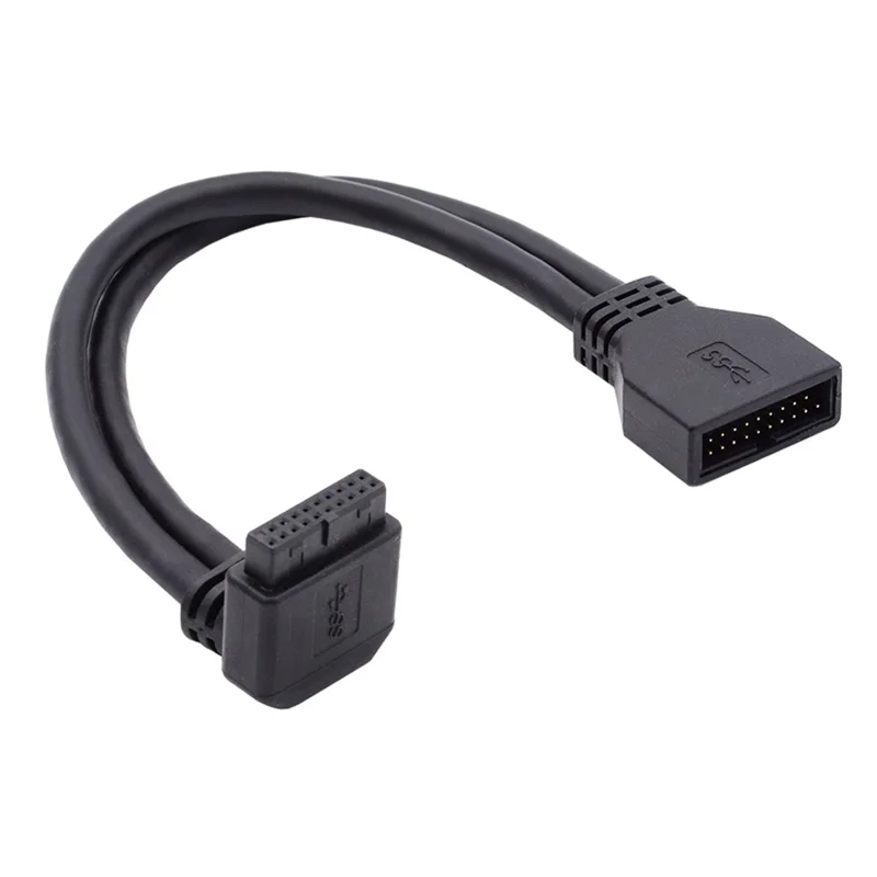 U3-082-UP USB 3.0 20Pin Male to Female Wire Angled 5Gbps Motherboard Mainboard Connection Cable