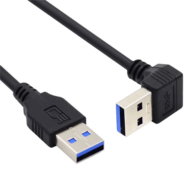 Câble de données USB 3.0 type A mâle coudé vers type A mâle droit 40 cm U3-069-DN 5 Gbps