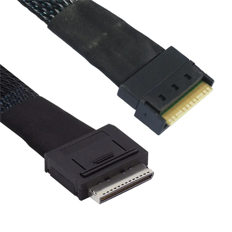 SF-076-0.5M Окулинк PCI-E PCI-Express SFF-8611 8i к SFF-8654 8i 8x Слимлайн SSD Данные Активный Кабель 