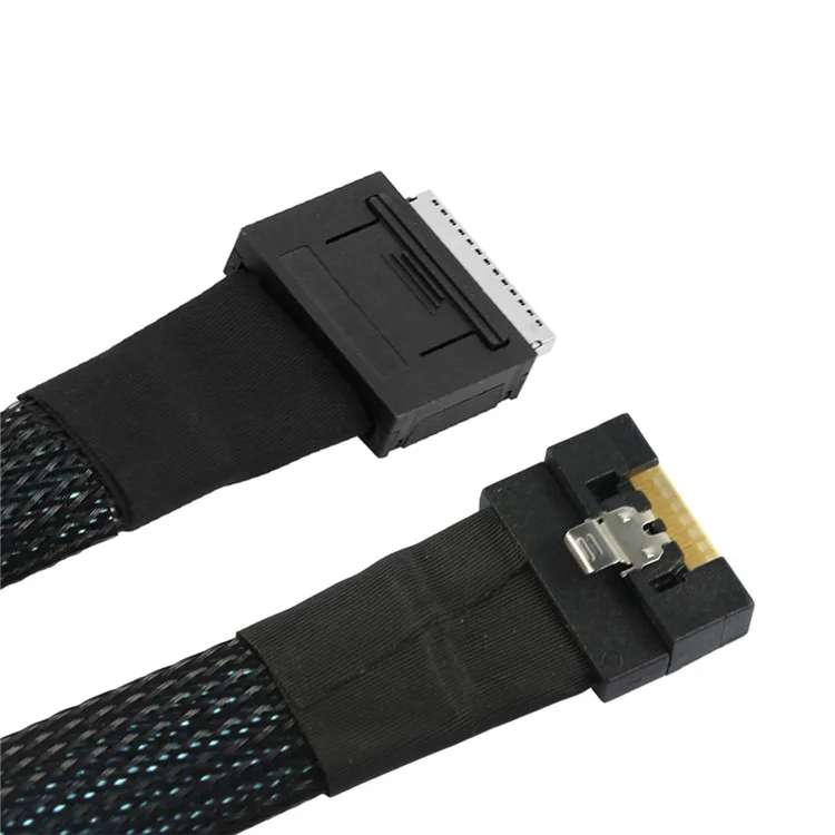 SF-076-0.5M Окулинк PCI-E PCI-Express SFF-8611 8i к SFF-8654 8i 8x Слимлайн SSD Данные Активный Кабель 