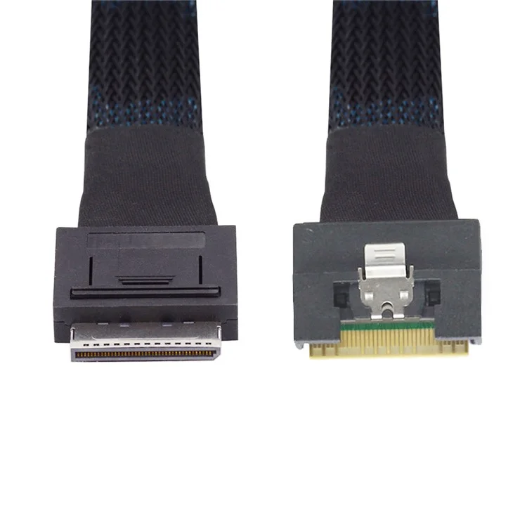 SF-076-0.5M Окулинк PCI-E PCI-Express SFF-8611 8i к SFF-8654 8i 8x Слимлайн SSD Данные Активный Кабель 