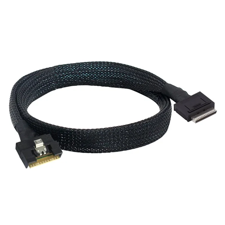 SF-076-0.5M Окулинк PCI-E PCI-Express SFF-8611 8i к SFF-8654 8i 8x Слимлайн SSD Данные Активный Кабель 